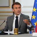 Le président Emmanuel Macron en Conseil des ministres au lendemain d'un remaniement du gouvernement, le 21 juillet 2023 à l'Elysée, à Paris 